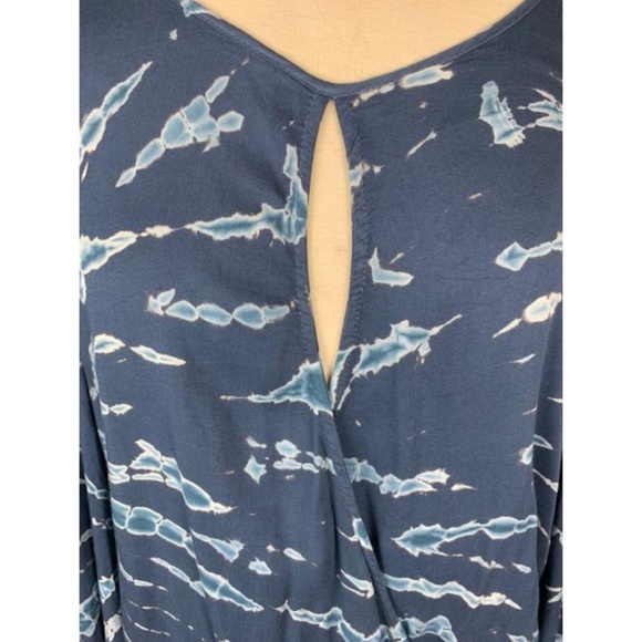 Young Fabulous & Broke Tie Dye Faux Wrap Blouse L - Picture 6 of 6